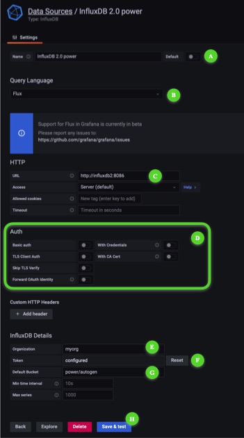 Grafana config DB source