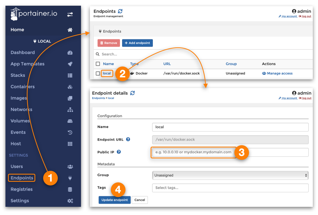 Set Public IP address